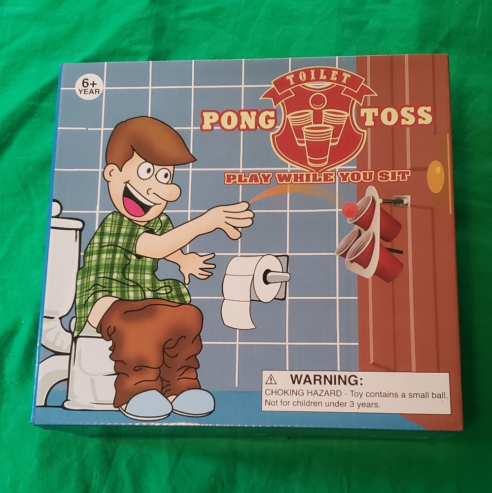 Toilet Pong Toss Game New Open Box